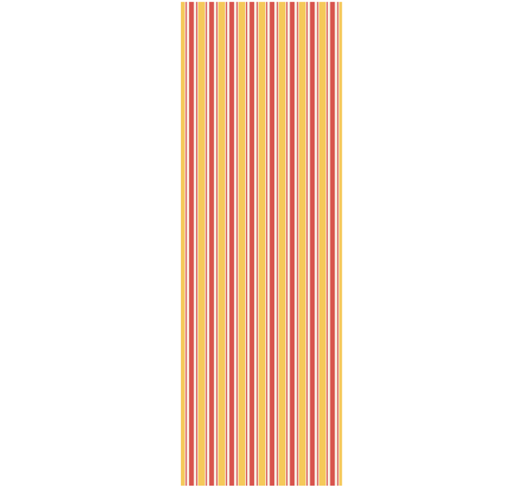 Wall paper in bedroom with warm tones striped design - TenStickers