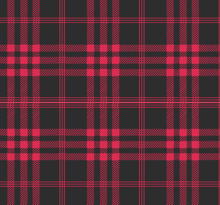 Christmas Tartan Pattern Striped Wallpaper - TenStickers