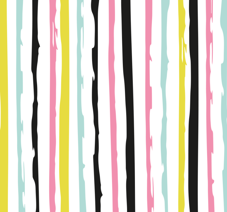 colorful stripes Wallpaper - TenStickers