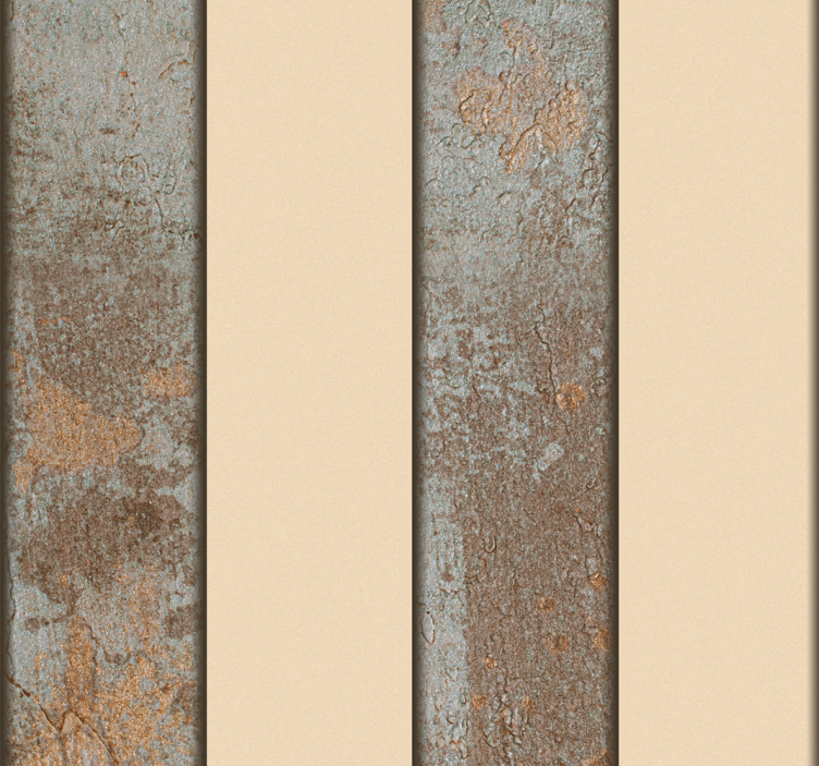 Styling of Concrete Striped Wallpaper - TenStickers