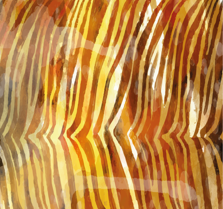 Abstract Organic Lines wallpaper zebras - TenStickers