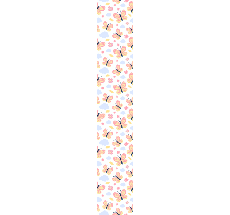 Butterflies on white background wallpaper - TenStickers