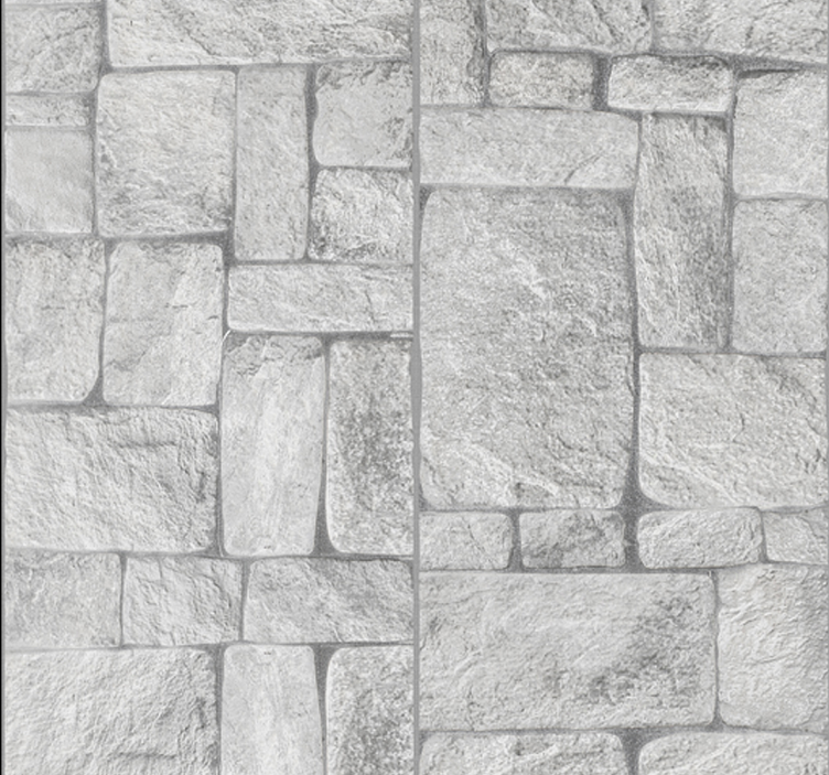 Stone effect grey textured Wallpaper - TenStickers