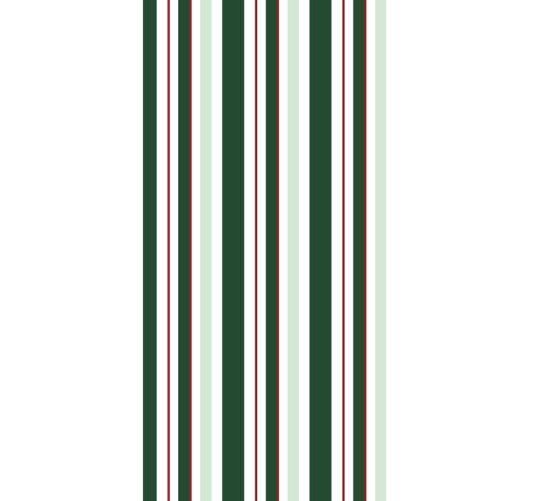 Green red and white stripes wallpaper - TenStickers