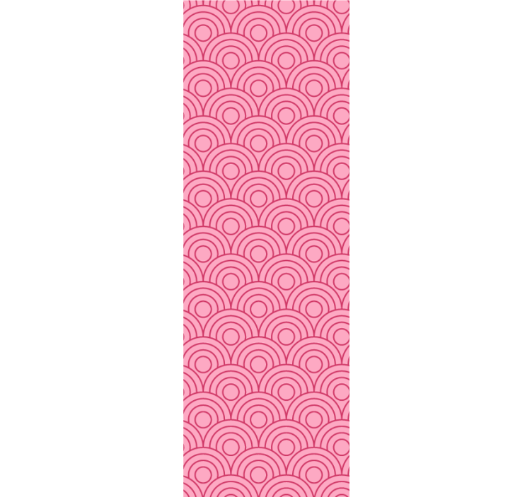 Dark and light pink shape Modern Wallpaper - TenStickers