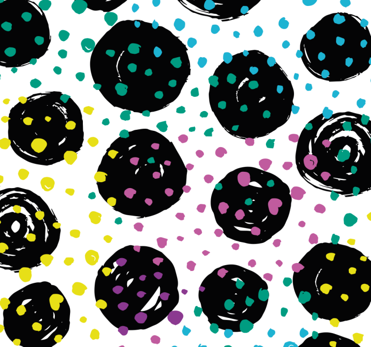 Stylish Dots Modern Wallpaper - TenStickers