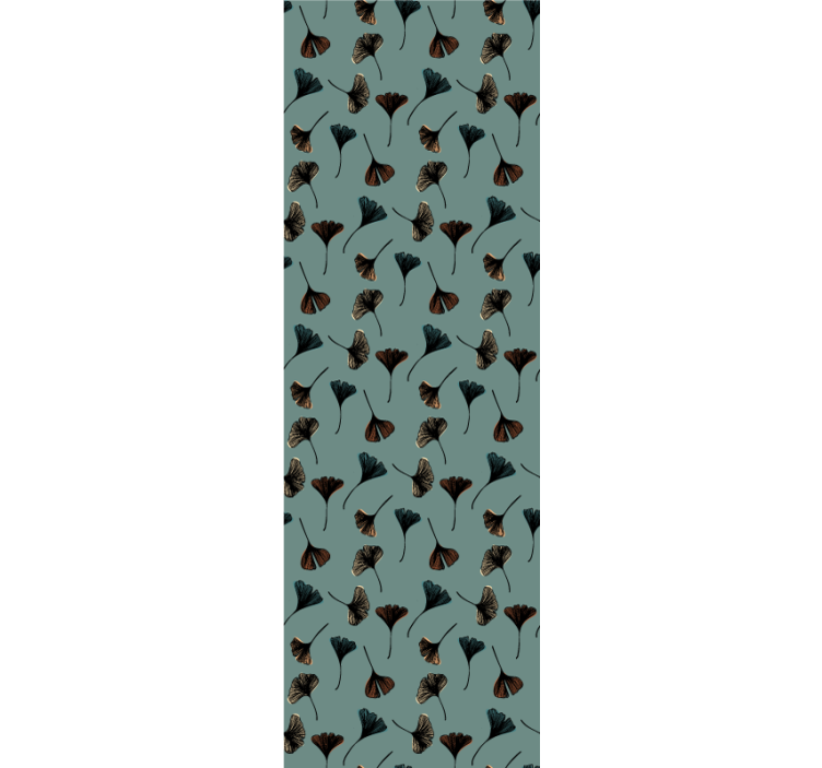 Ginkgo Botanical Motif flowers wallpaper - TenStickers