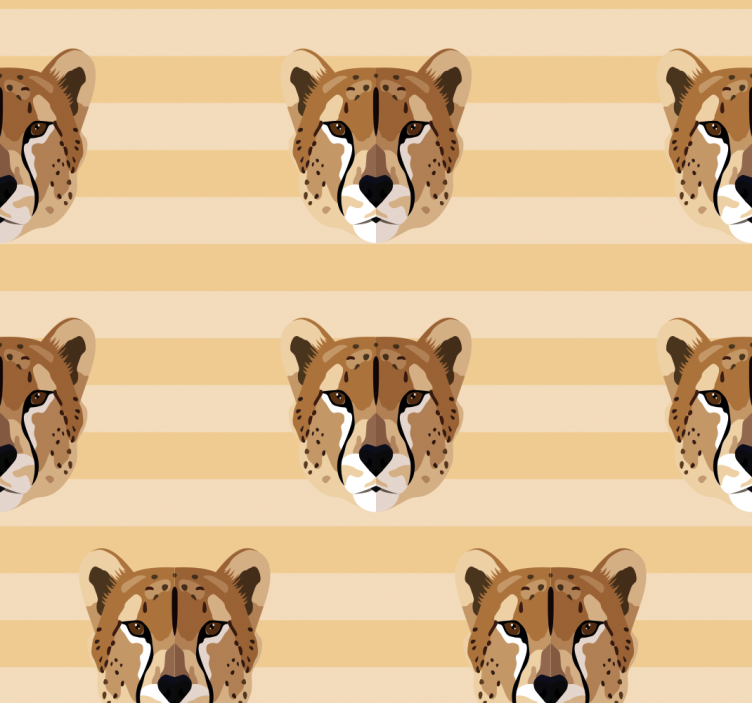 Cheetah Stripe Pattern animals wallpaper - TenStickers