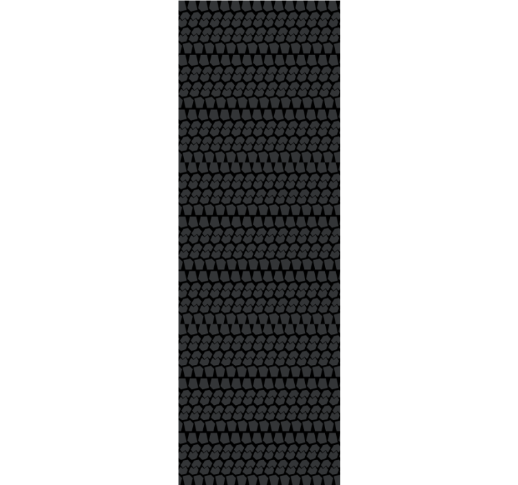 Geometric Scale Pattern master bedroom wallpaper - TenStickers