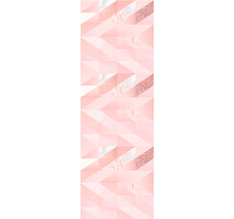 Girly pink geometric background wallpaper - TenStickers