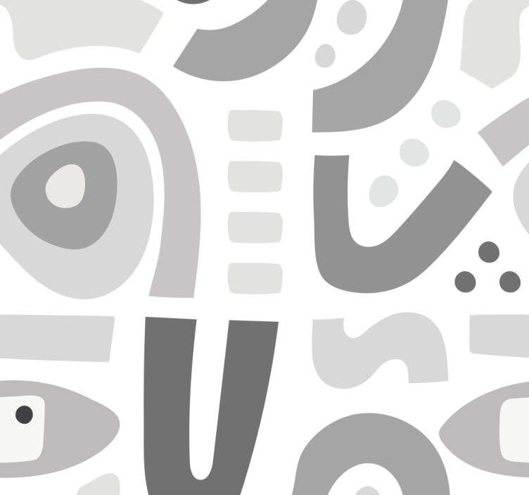 Abstract Geometric Forms wallpaper geometric - TenStickers