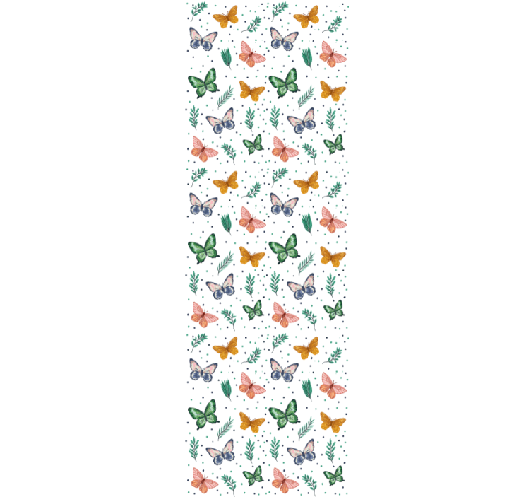 Butterfly pattern Wallpaper - TenStickers