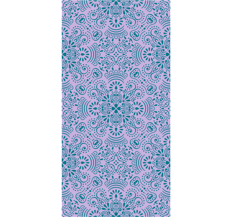 Indian floral wallpaper  wallpaper - TenStickers