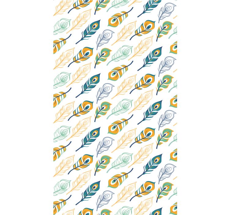 Feathered Elegance art wallpaper - TenStickers