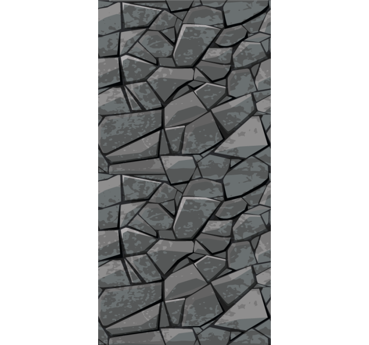 Stone Mosaic stone effect wallpaper - TenStickers