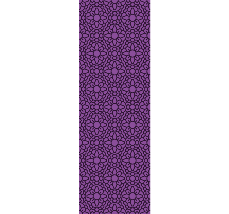 Floral Geometric Pattern floral wallpaper - TenStickers