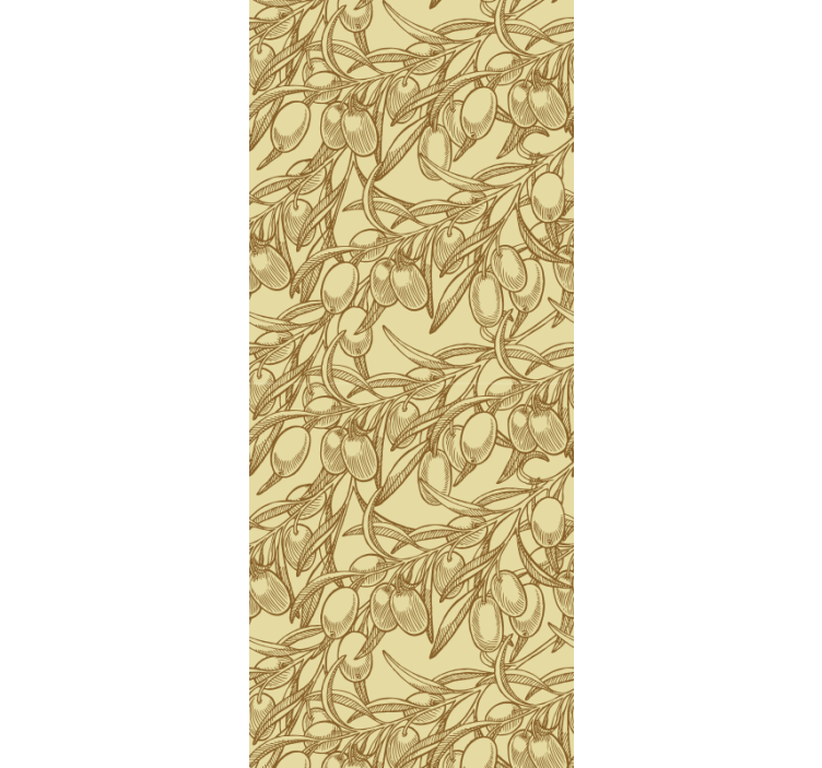 Botanical Ornamentation ornamental wallpaper - TenStickers