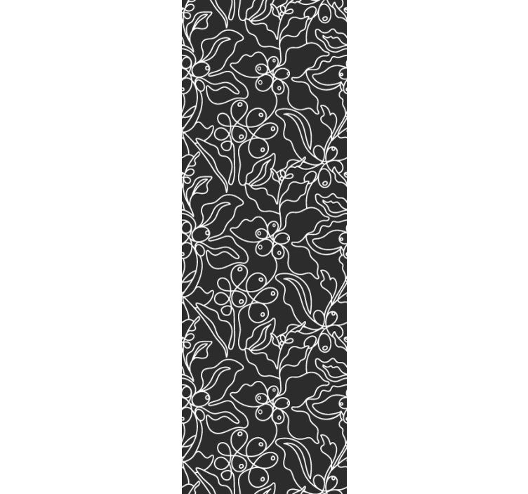 coffee art line pattern Modern Wallpaper - TenStickers