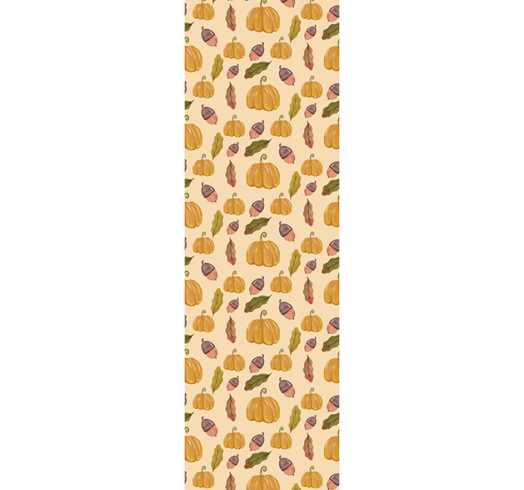 Autumn Harvest Pattern cute halloween wallpaper - TenStickers