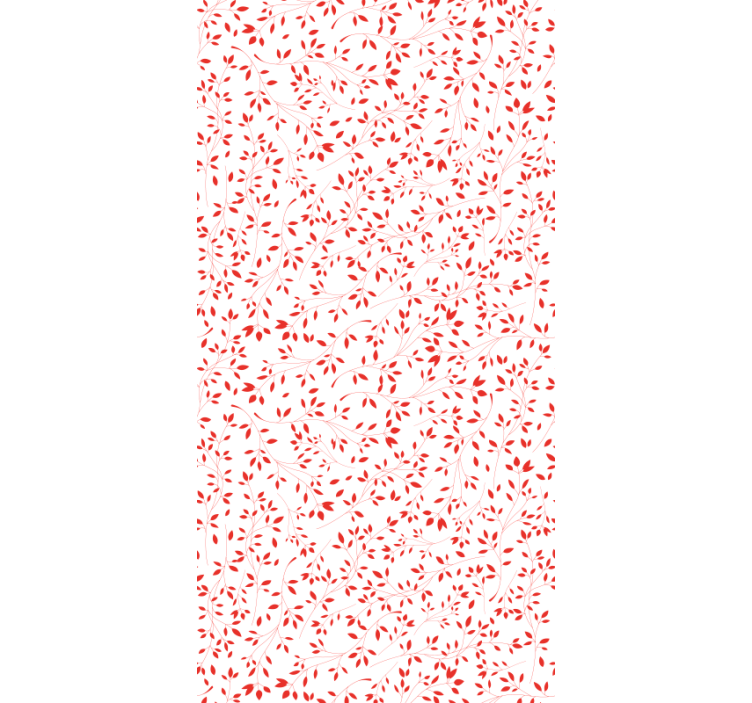 Red leaf on white background tree wallpaper - TenStickers