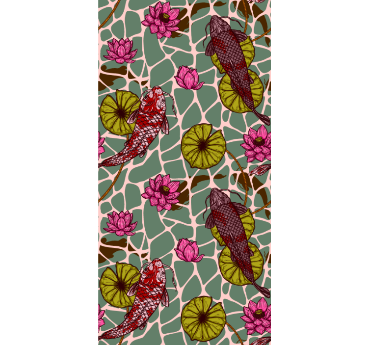 Koi fish  animal wallpaper - TenStickers