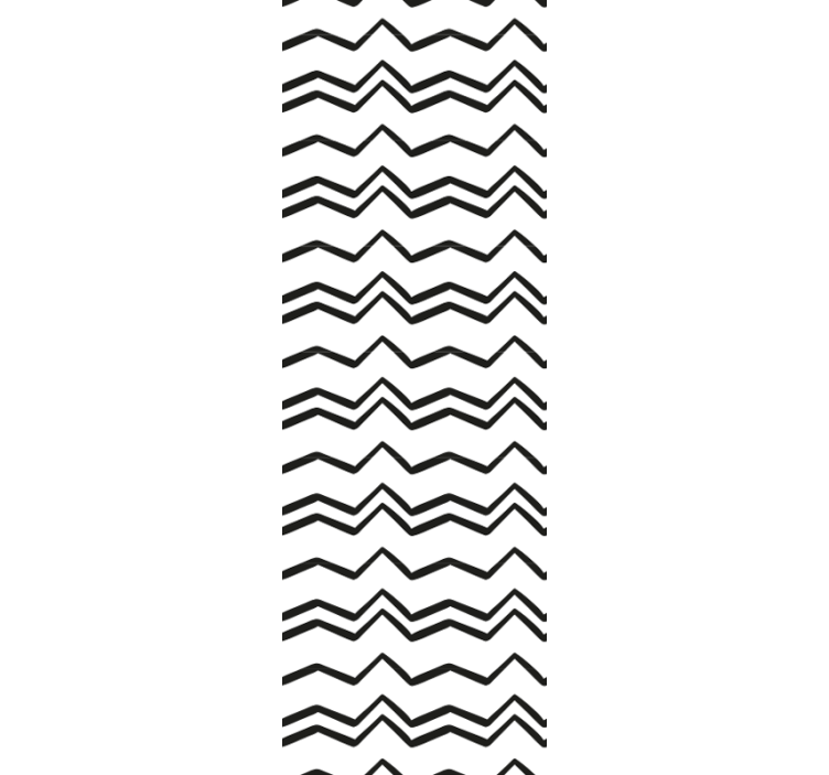 Black and white zig zag Modern Wallpaper - TenStickers