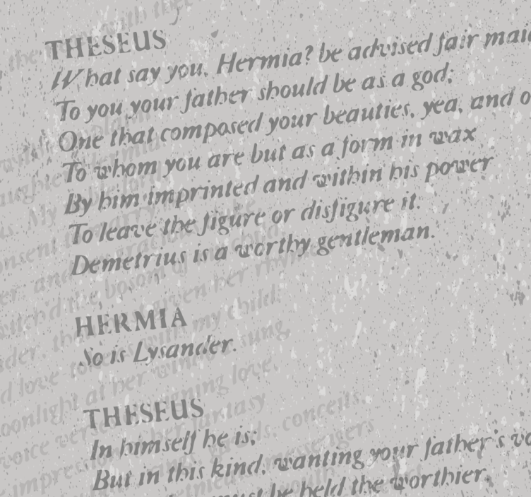 A Midsummer night's dream Letter Wallpaper - TenStickers