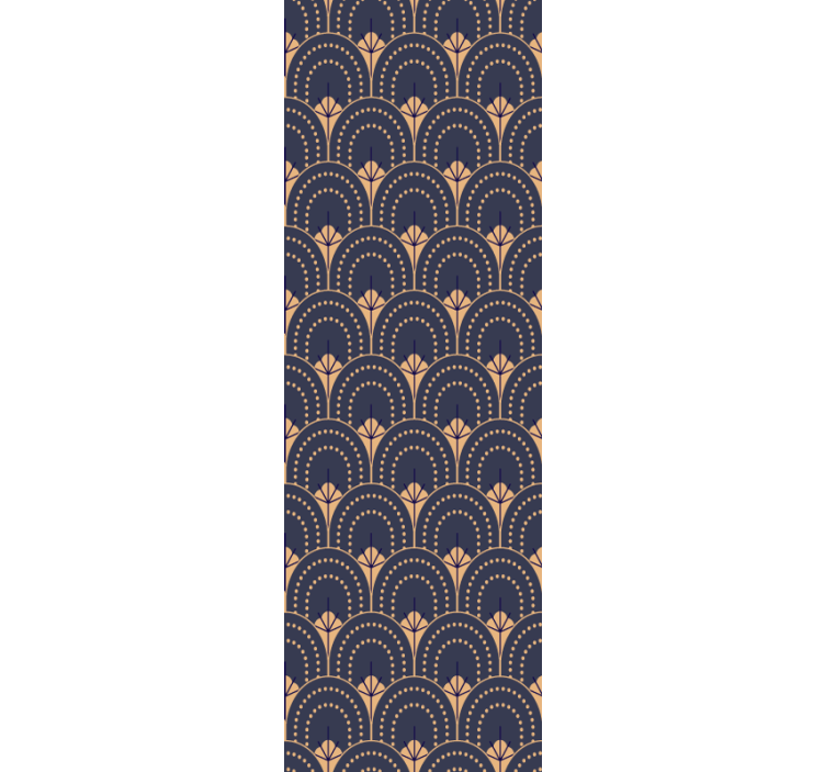 Ornate Fan Pattern home office wallpaper - TenStickers