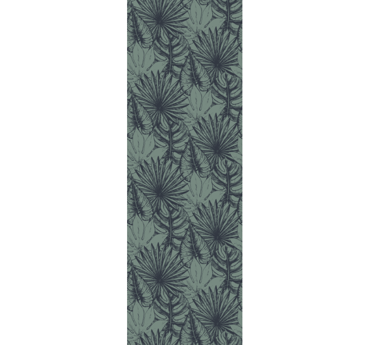 Palm Leaf Pattern leaves wallpaper - TenStickers