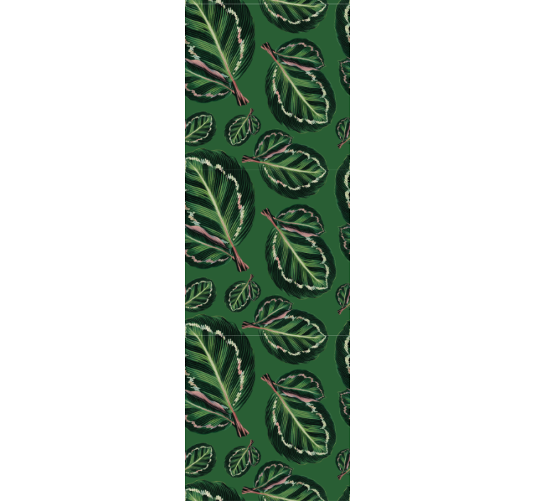 Lush green patterns leaves wallpaper - TenStickers