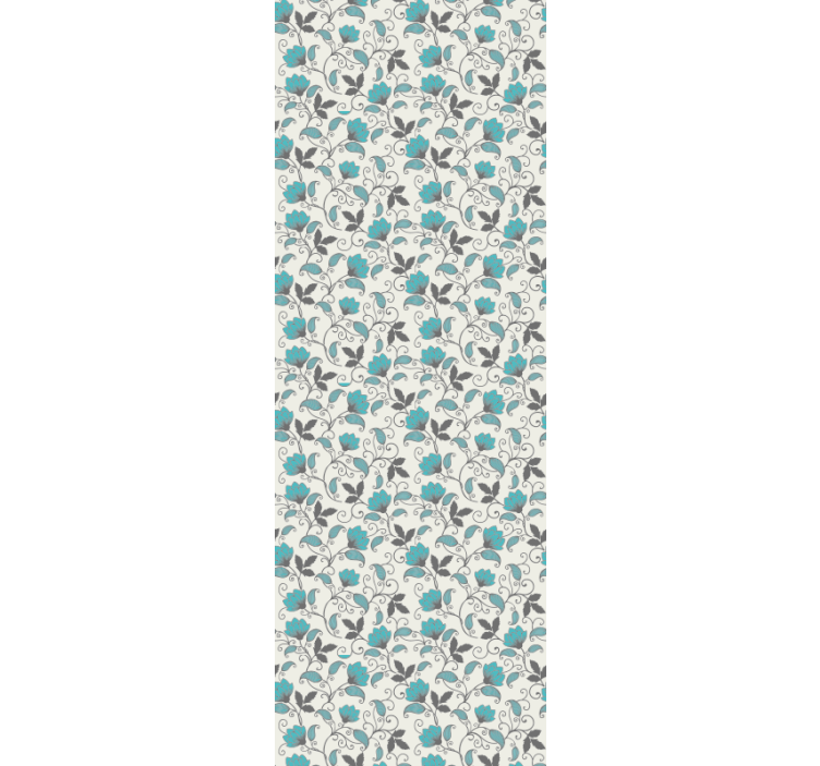 Floral Tile Inspiration floral wallpaper - TenStickers