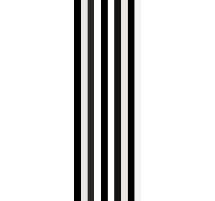Vertical stripes black and white wallpaper - TenStickers