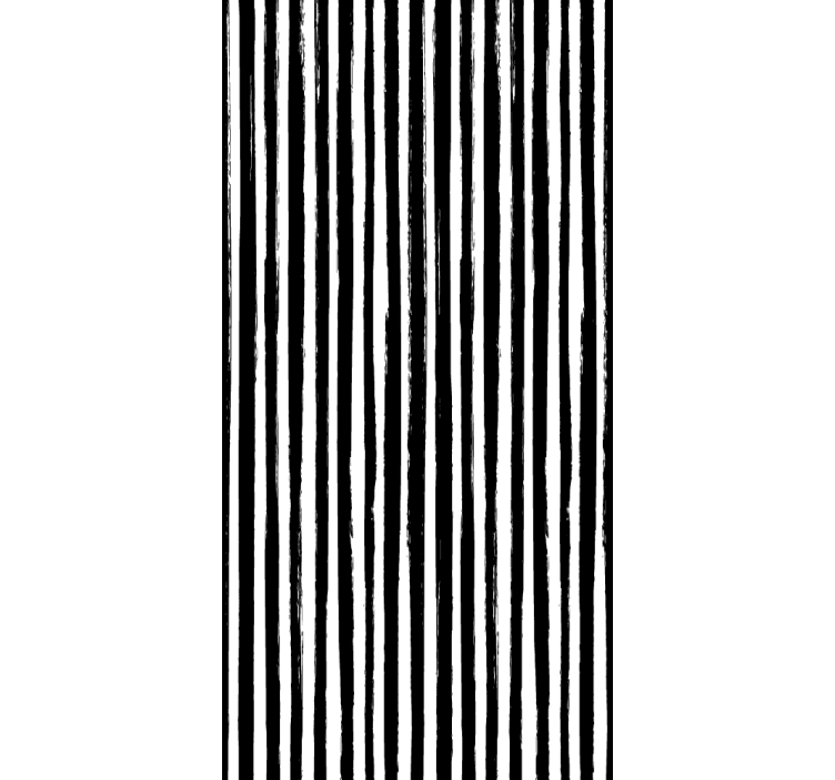 Grunge black stripes vertical wallpaper - TenStickers