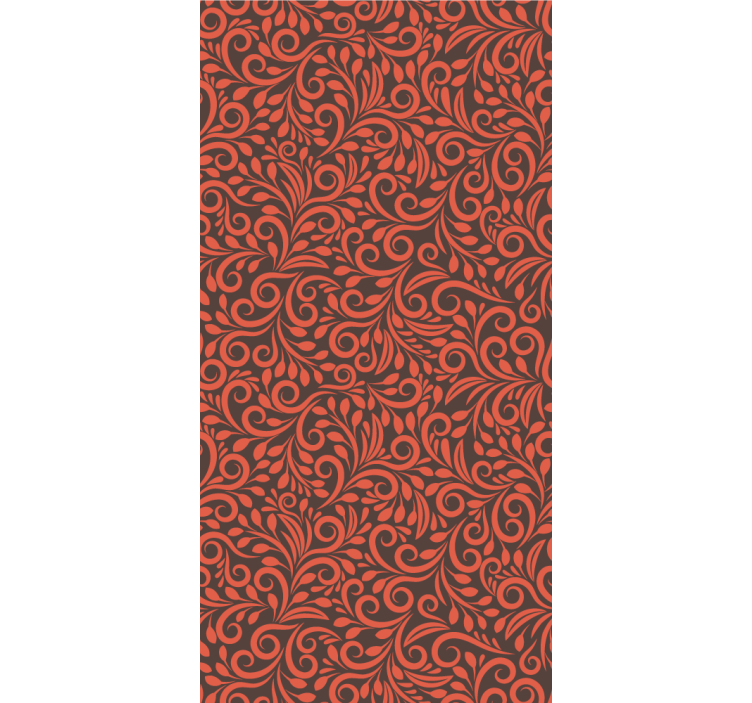 Ornate Swirls floral wallpaper - TenStickers