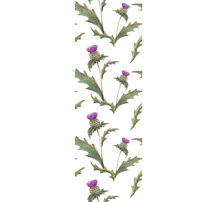 Scottish Thistles flower wallpaper - TenStickers