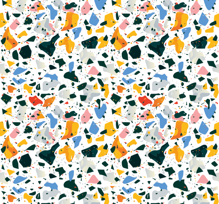 Colorful terrazo stone wallpaper - TenStickers