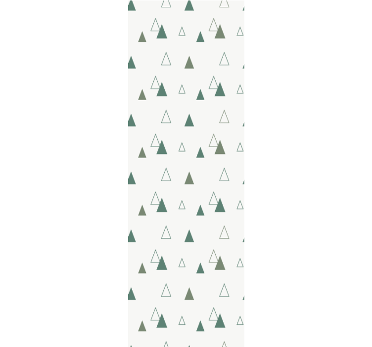 Forest pattern triangles wallpaper - TenStickers