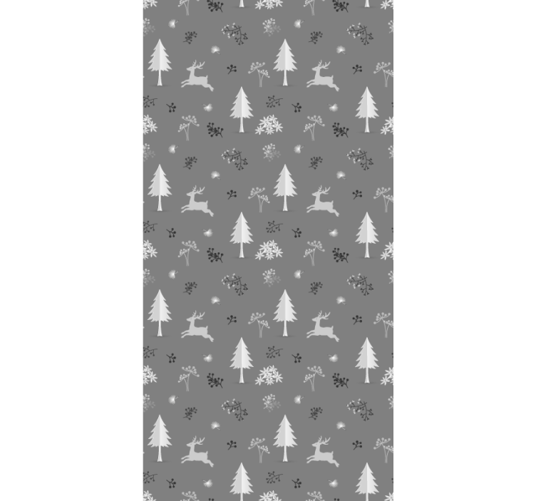 Winter Scenery Motif holiday christmas wallpaper - TenStickers