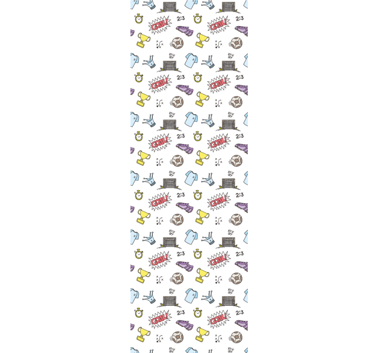 Soccer Fun Theme nursery room wallpaper - TenStickers
