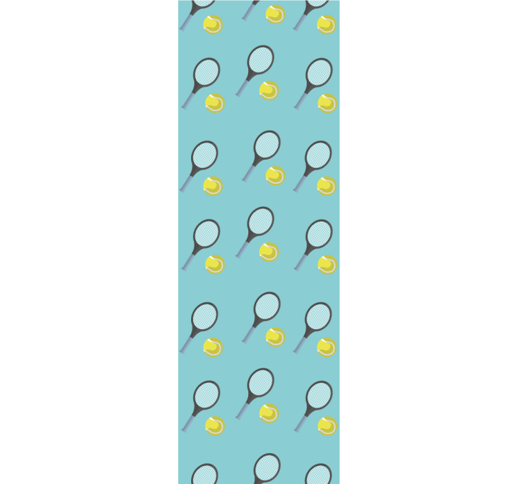 Tennis Pattern art wallpaper - TenStickers