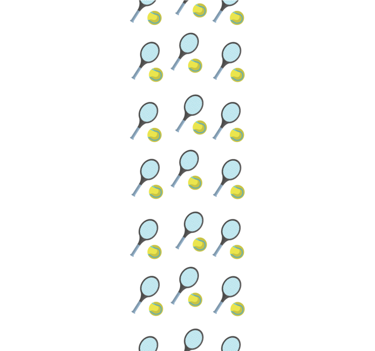 Tennis Rackets and Balls custom wallpaper - TenStickers