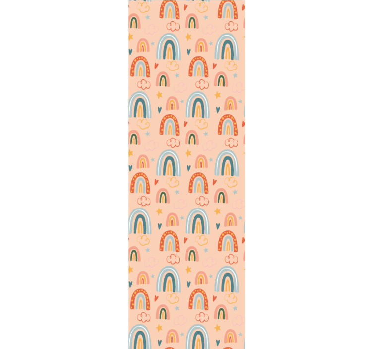 Rainbow Dreamscape wallpaper teenage bedroom - TenStickers