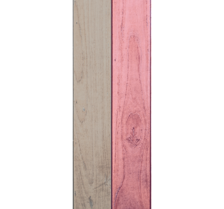 Pink and grey wood effect  wallpaper - TenStickers