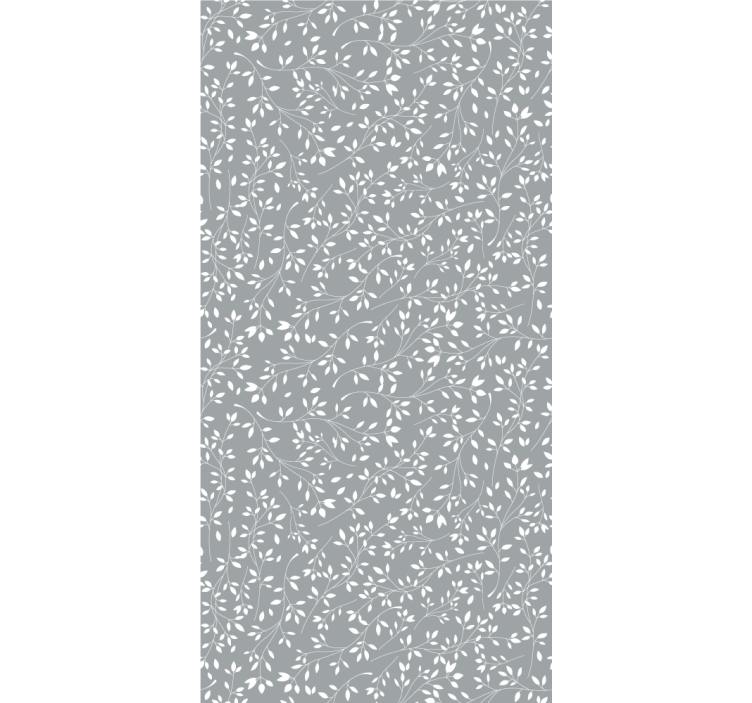 Leafy Silhouette leaves wallpaper - TenStickers