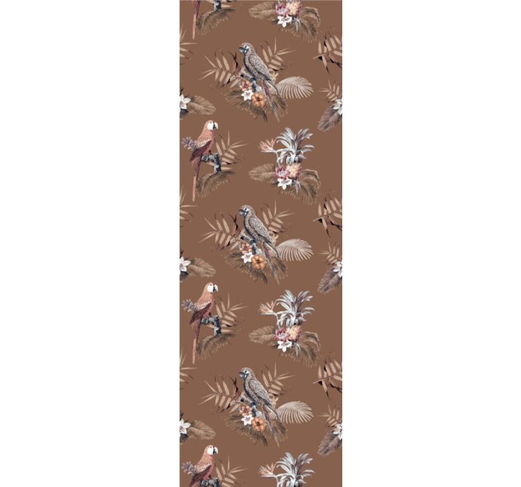 Tropical Bird Motif birds in wallpaper - TenStickers
