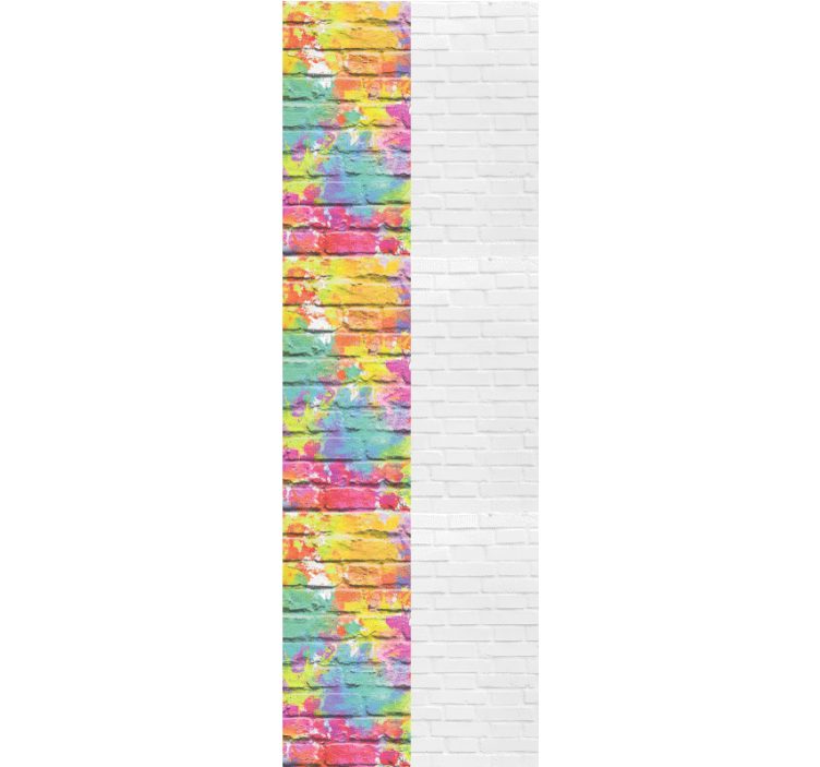 Colorful Brick Patterns bricks wallpaper - TenStickers