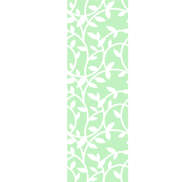 Vine Pattern Elegance green wallpaper - TenStickers