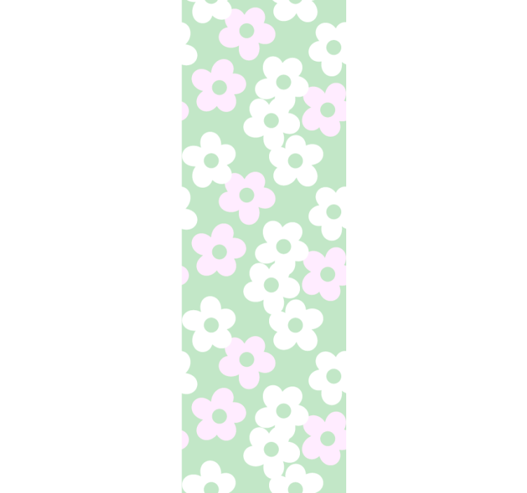 Floral Pattern Accent flowers wallpaper - TenStickers