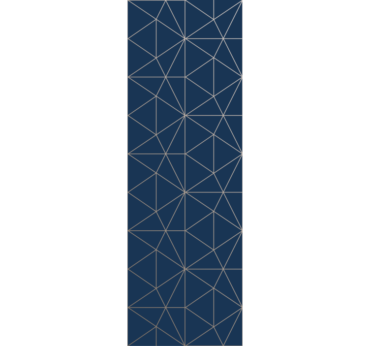 Geometric triangle prism Living Room Wallpaper - TenStickers