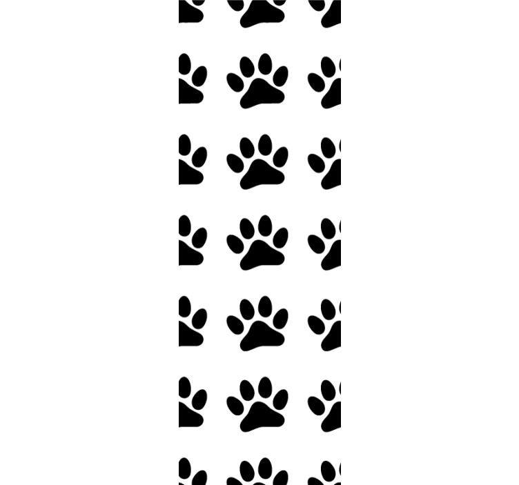 Paw Pattern Design cats wallpaper - TenStickers